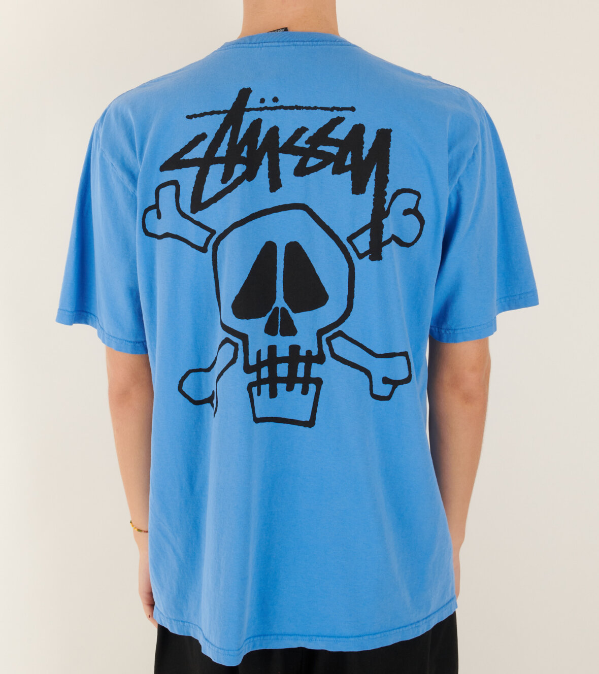 dr. Adams - Stüssy Skull & Bones Pig. Dyed Tee Blue