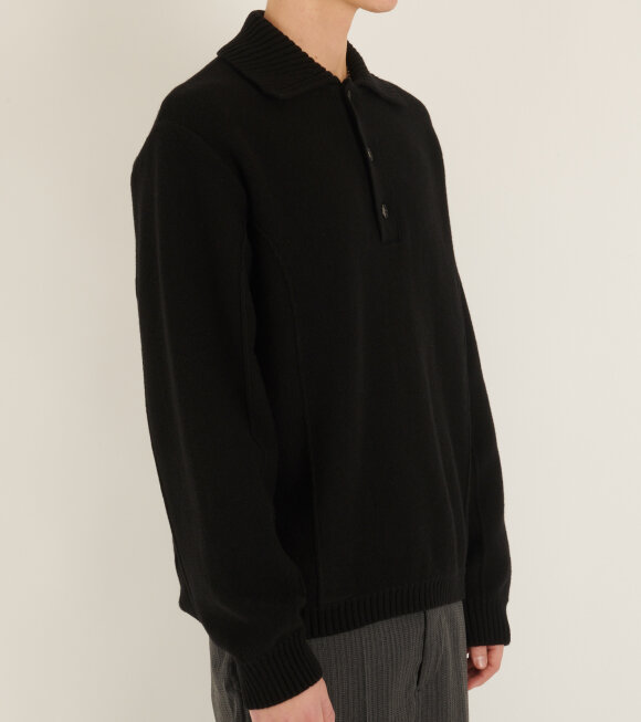 Mfpen - Company Polo Black Recycled Wool