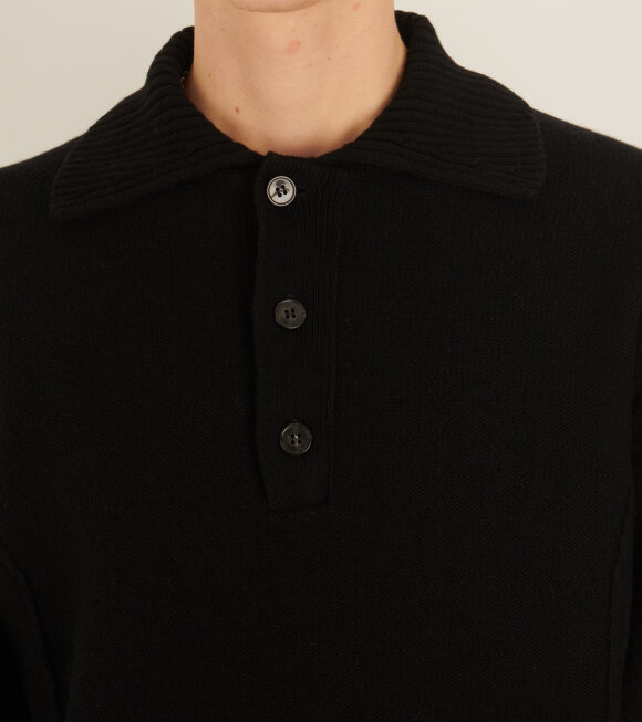 Mfpen - Company Polo Black Recycled Wool