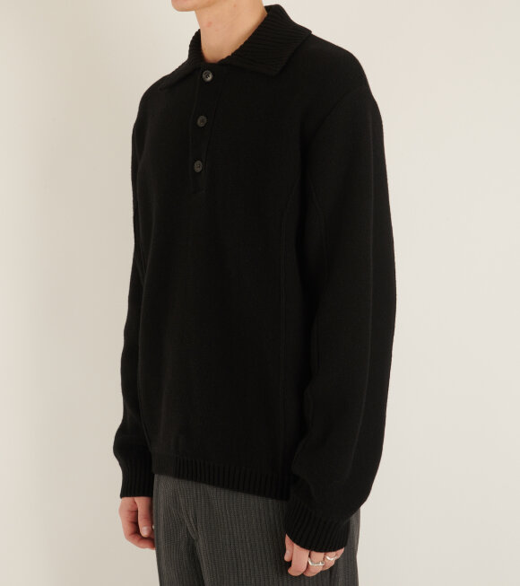 Mfpen - Company Polo Black Recycled Wool