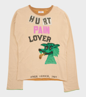 Reversible Hurt Lover L/S T-shirt Beige